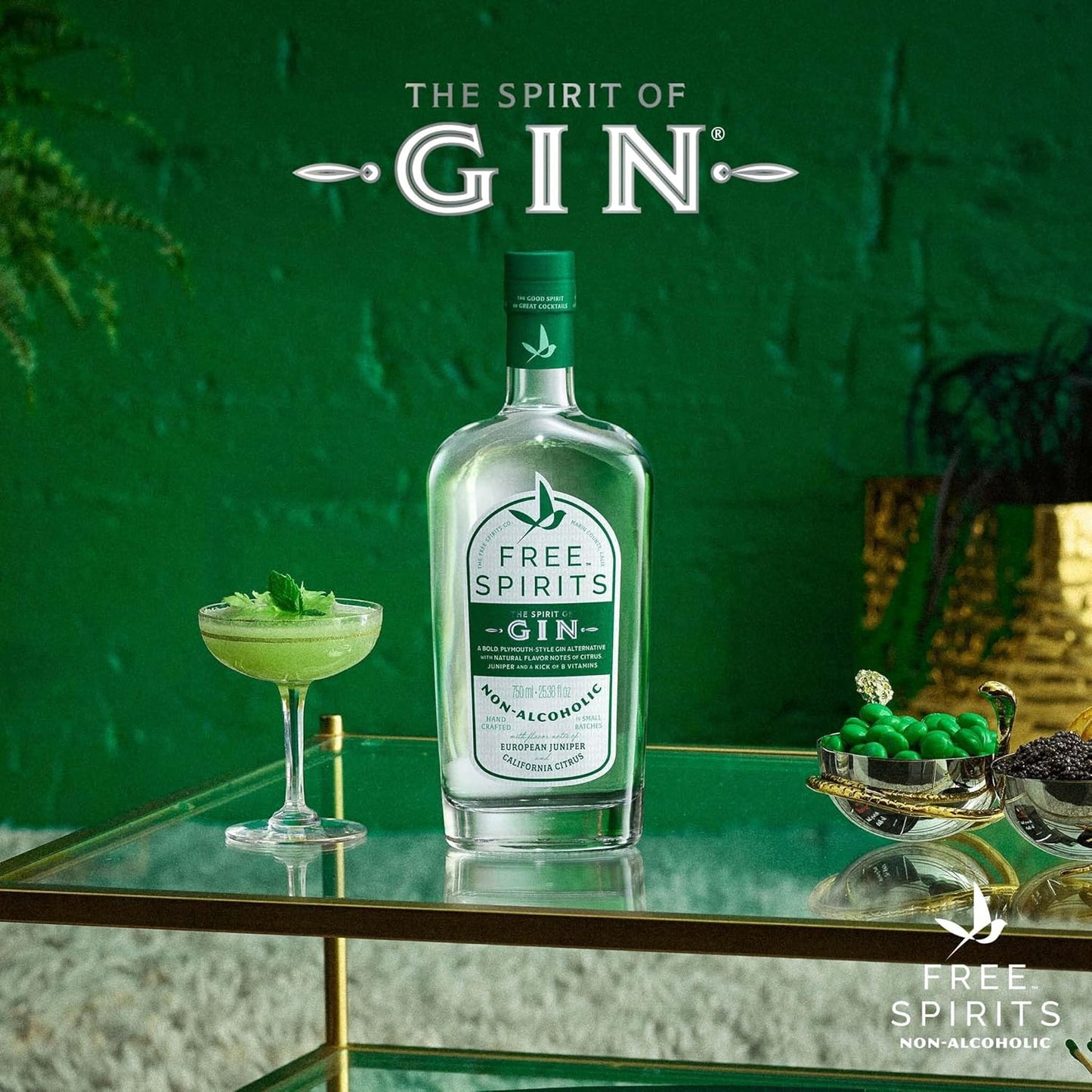 Free Spirits - The Spirit of Gin - Non-Alcoholic Plymouth Gin
