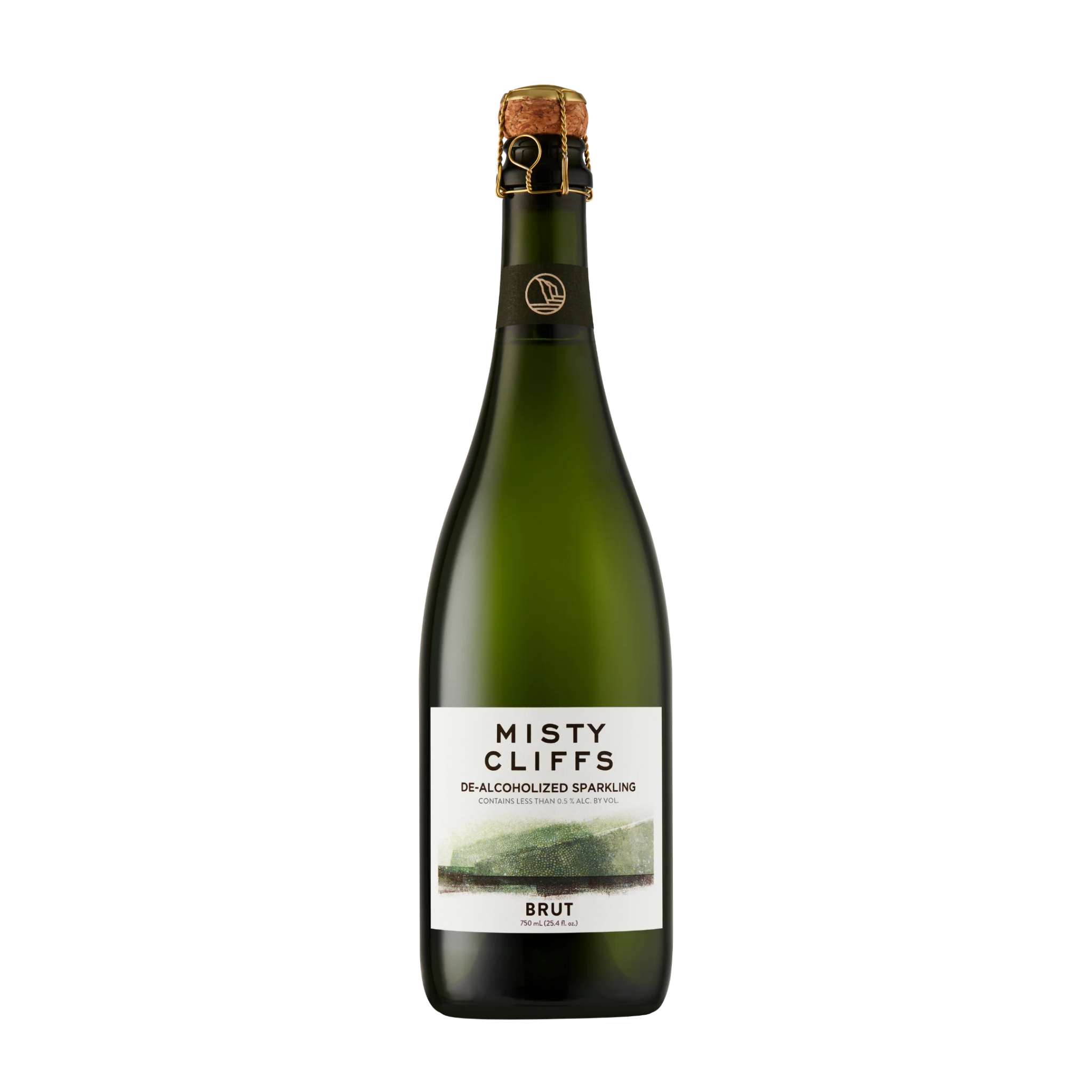 Misty Cliffs Brut Sparkling Non-Alcoholic White Wine