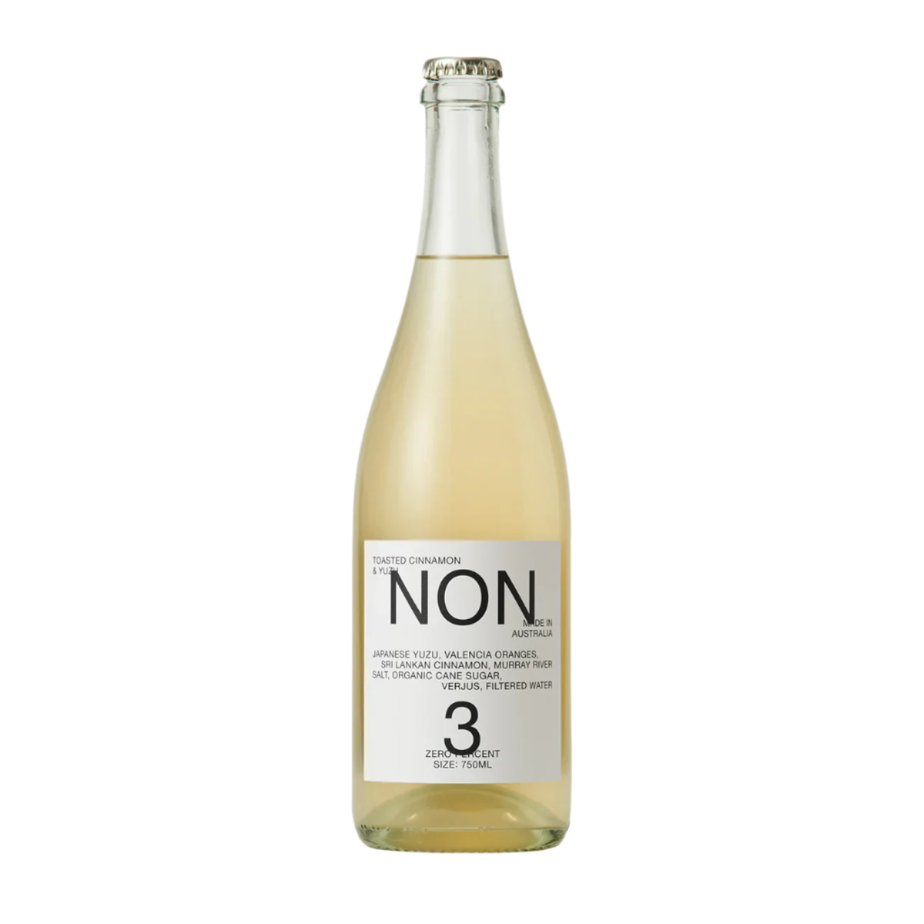 NON3 (No.03) Toasted Cinnamon & Yuzu Non-Alcoholic Still White Wine