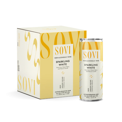 Sovi Non-Alcoholic Sparkling White Wine Can